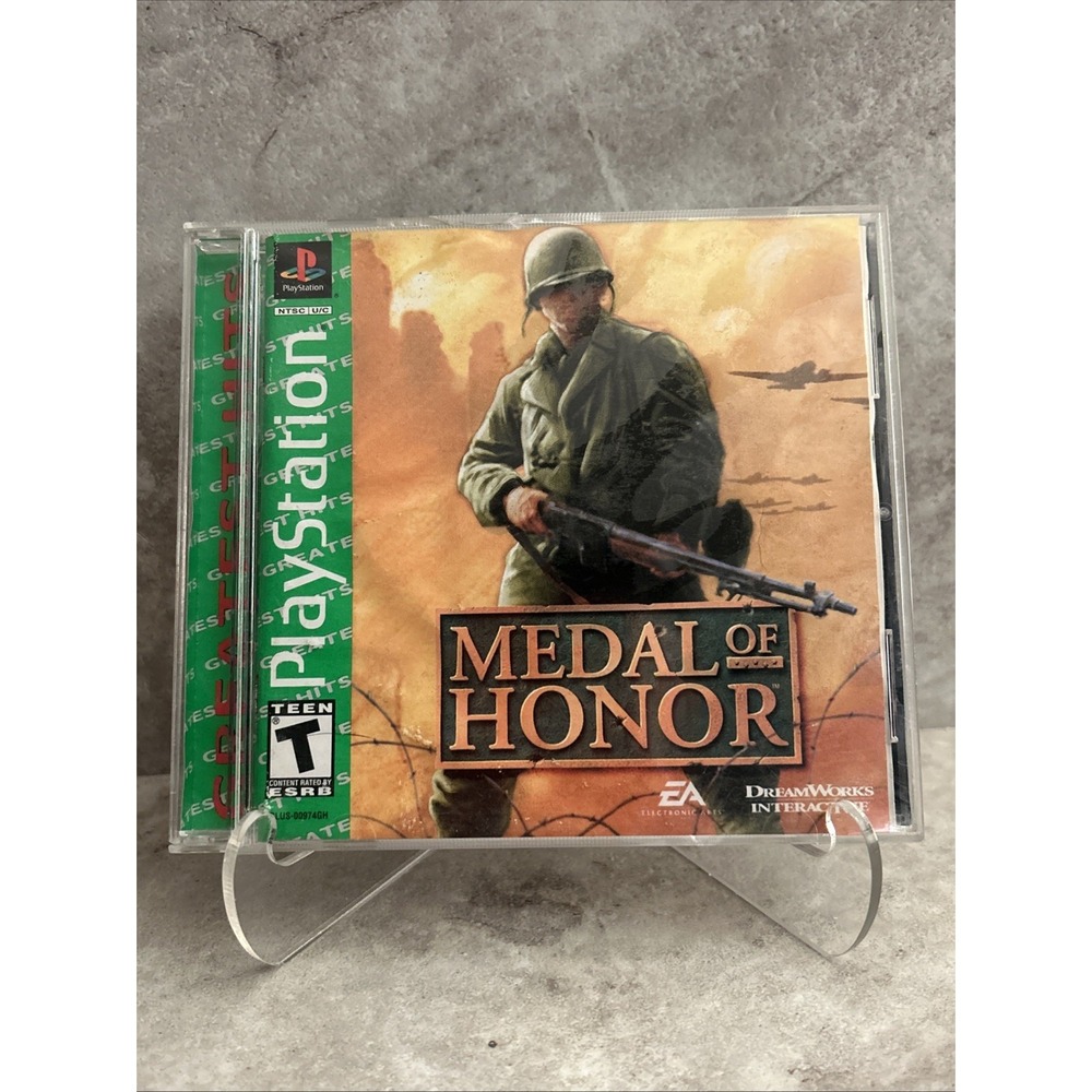 Sony PlayStation 1 Medal Of Honor Greatest Hits Edition - Water Logged Manual